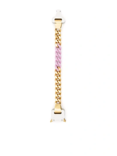 Shop Alyx Safety Buckle Clasp Bracelet In Rosa