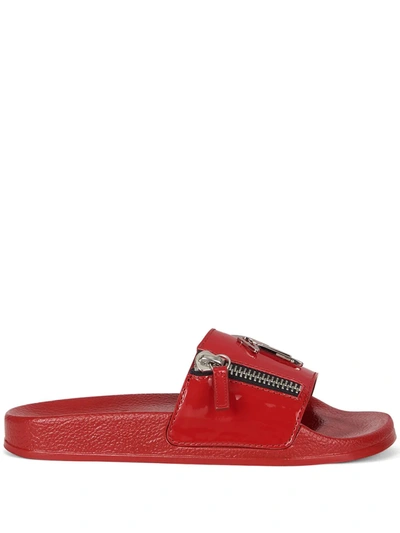 Giuseppe Zanotti Brett Zip Slides In Rot