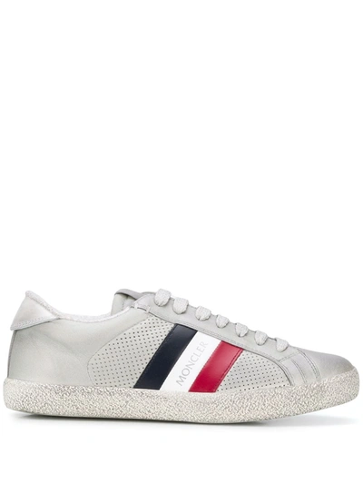 Shop Moncler Ryegrass Low-top Sneakers In Grey