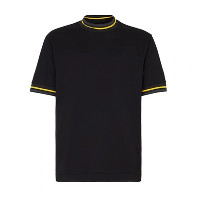 Shop Fendi Jersey T-shirt In Noir