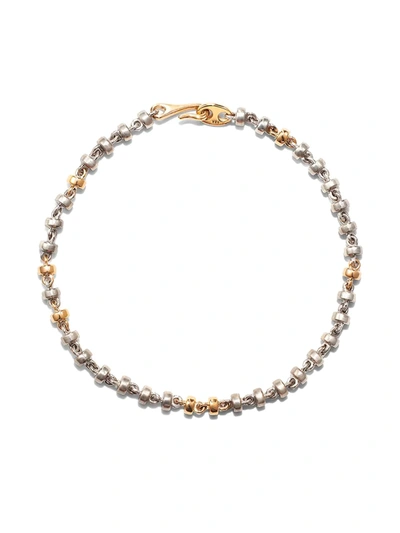 Shop M Cohen 18kt Yellow Gold And Sterling Silver Omni Bracelet