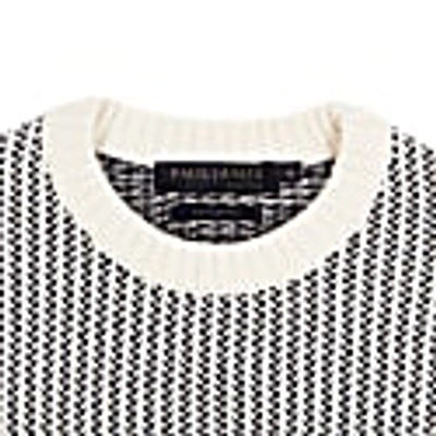 Paul James Knitwear Mens Cotton David Fisherman Tuck Stitch Jumper - Off White In Stitch