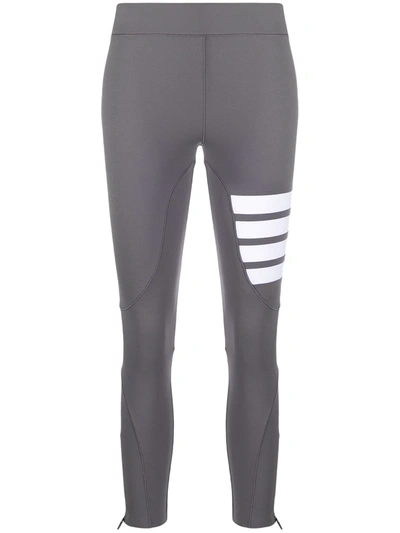 Shop Thom Browne 4-bar Compression Leggings In Grau