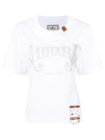 Shop Miharayasuhiro Logo Print T-shirt In Weiss