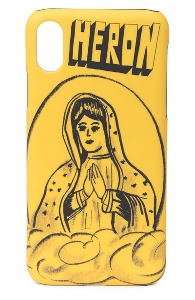 Shop Heron Preston Holy Spirit Iphone Cover Xs In Yellow