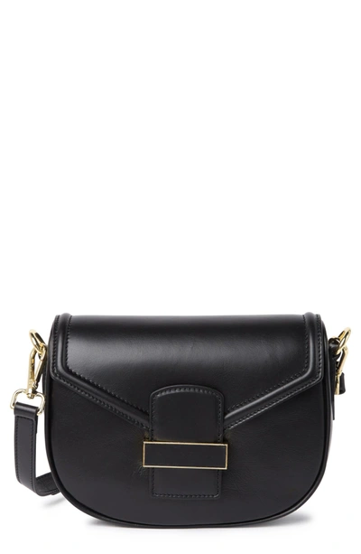 Shop Massimo Castelli Sauvage Leather Crossbody Bag In Black