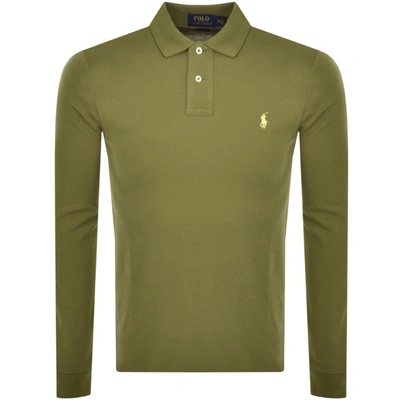 Shop Ralph Lauren Long Sleeve Polo T Shirt Green