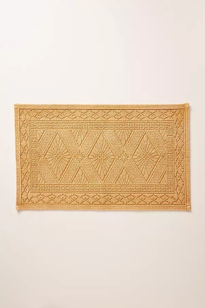 Shop Anthropologie Misona Bath Mat By  In Yellow Size L