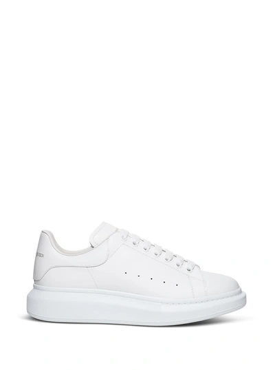 Shop Alexander Mcqueen Oversize Sneakers In White Leather