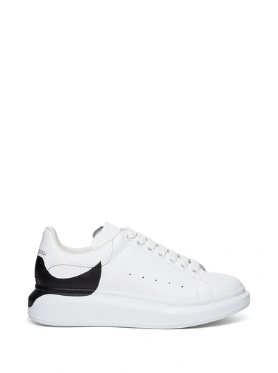 Shop Alexander Mcqueen White And Black Oversize Sneakers
