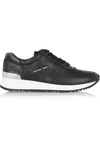 Michael Michael Kors Allie Strider Leather Sneakers In Black