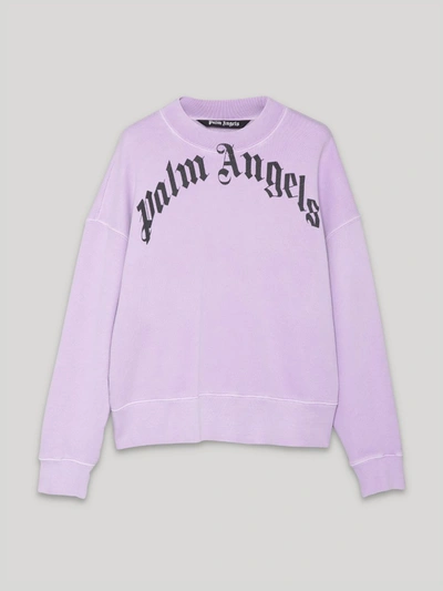 Shop Palm Angels Sweaters Lilac