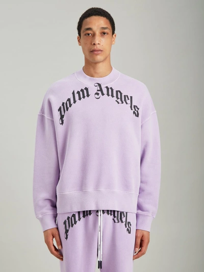 Shop Palm Angels Sweaters Lilac