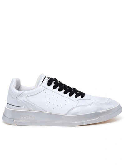 Shop Ghoud White Leather Tweener Sneakers