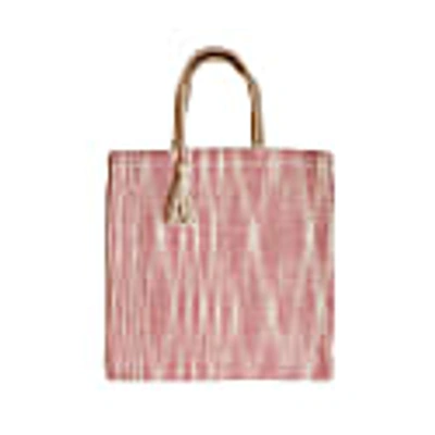 Korissa Nadi Jute Tote Bag - Red In Tote