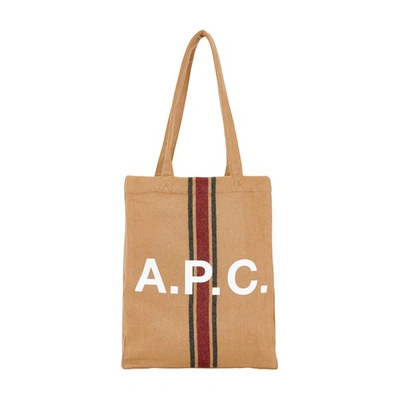 Shop Apc Lou Tote Bag In Caramel