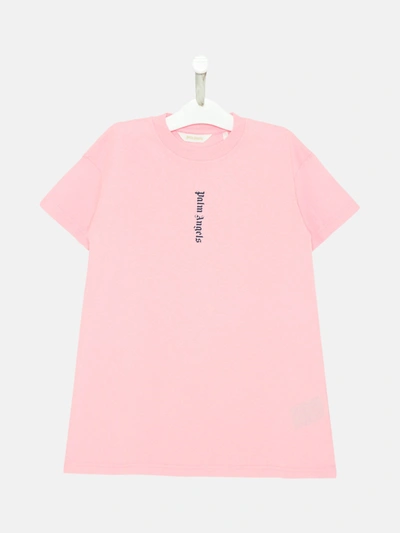 Shop Palm Angels Pink Cotton Classic Over T-shirt