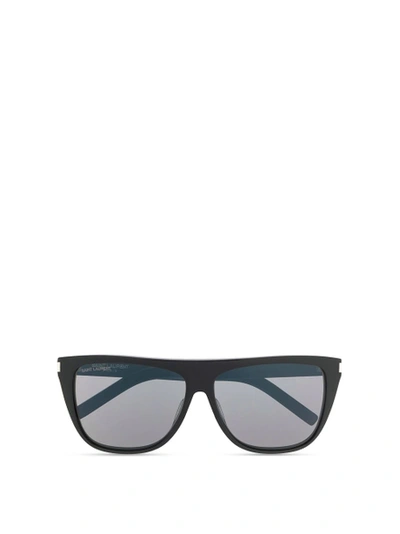 Shop Saint Laurent New Wave Sunglasses Black