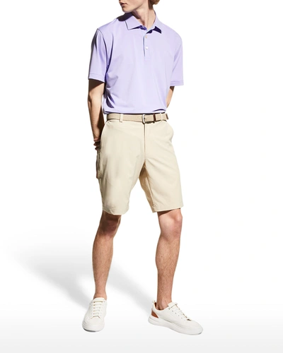 Shop Peter Millar Men's Jubilee Stripe Polo Shirt In Beta Blue Lilac B