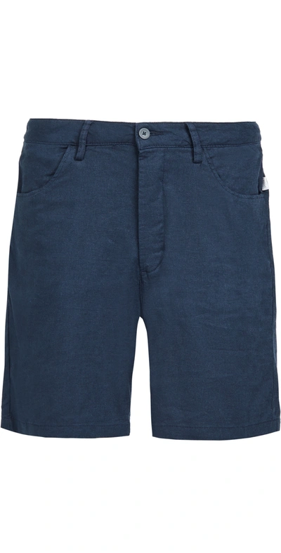 Shop Onia Stretch Linen Traveler Shorts