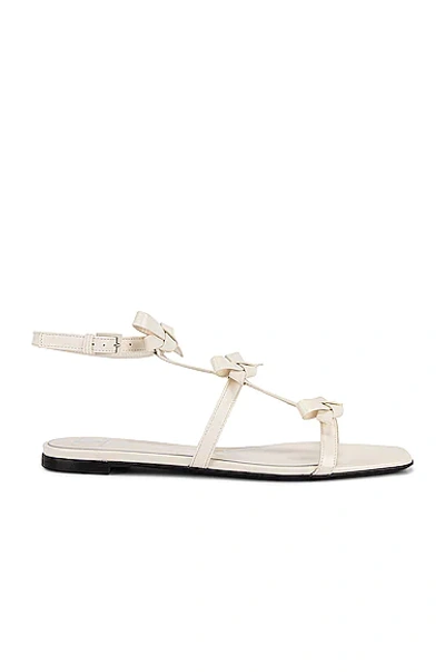 Shop Valentino French Bows Sandals In Avorio