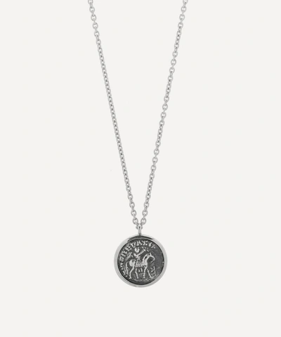 Shop Tom Wood Silver Coin Pendant In Sterling Silver