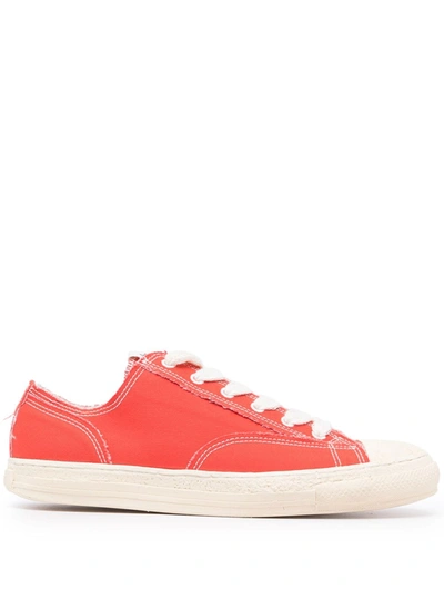 Miharayasuhiro General Scale Canvas Low Top Trainers In Red | ModeSens