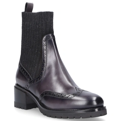 Shop Santoni Ankle Boots Grey 59557