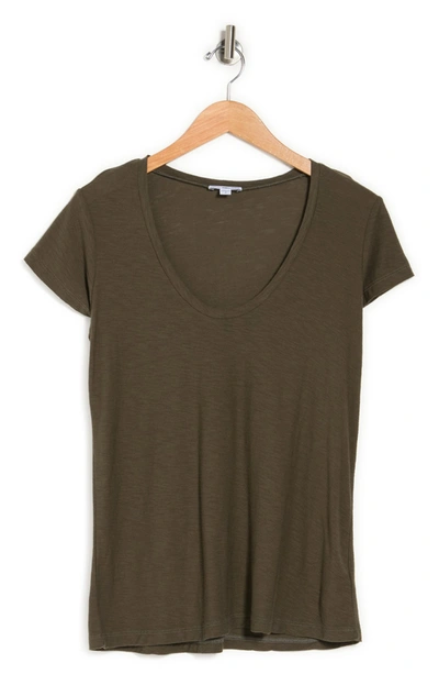Shop James Perse V-neck T-shirt In Sergeant