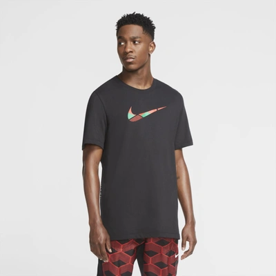 Nike Team Kenya Dri-fit Running T-shirt In Black | ModeSens