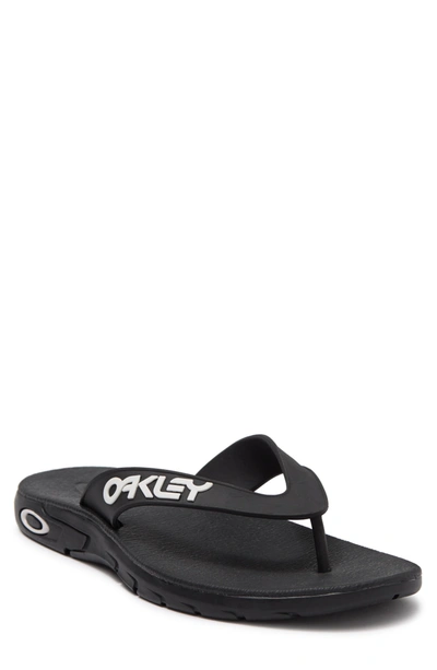 Shop Oakley B1b Flip Flop Sandal In Blackout