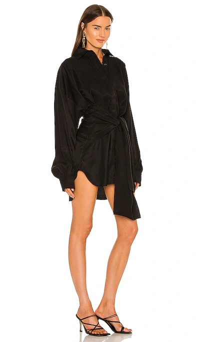 Shop Nonchalant Dafne Shirt Dress In Black