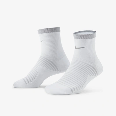 Shop Nike Unisex Spark Lightweight Running Ankle Socks In White