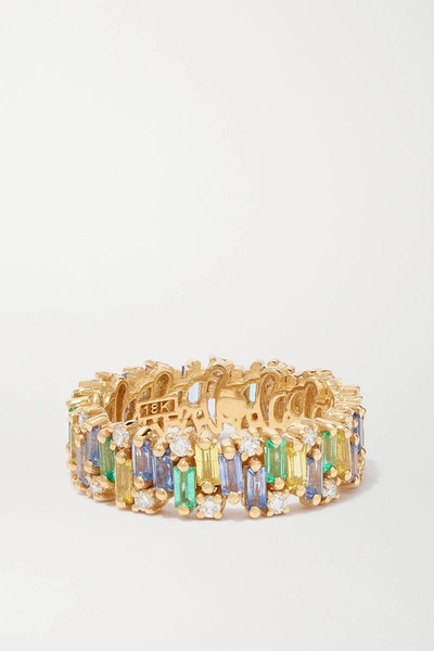 Suzanne Kalan 18-karat Gold Multi-stone Ring In Gold