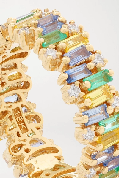 Suzanne Kalan 18-karat Gold Multi-stone Ring In Gold