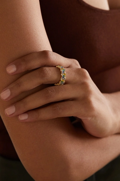 Suzanne Kalan 18-karat Gold Multi-stone Ring In Gold