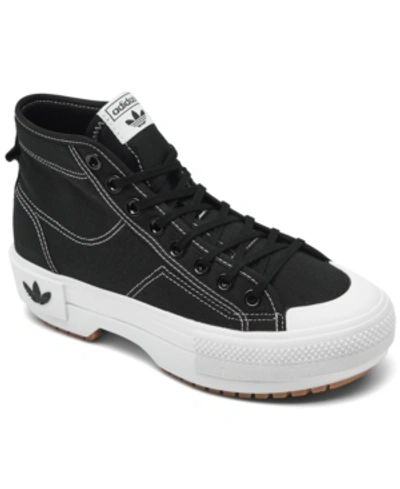 Shop Adidas Originals Adidas Women's Originals Nizza Trek Sneaker Boots From Finish Line In Black, White