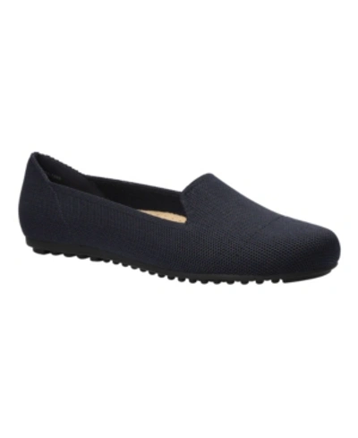 Shop Bella Vita Women's Hathaway Flats In Navy Knit