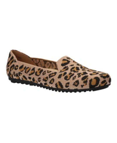 Bella Vita Hathaway Womens Knit Slip-on Loafers In Leopard Knit