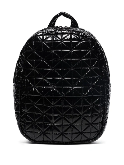 Shop Veecollective Diamond-quilt Backpack In Black