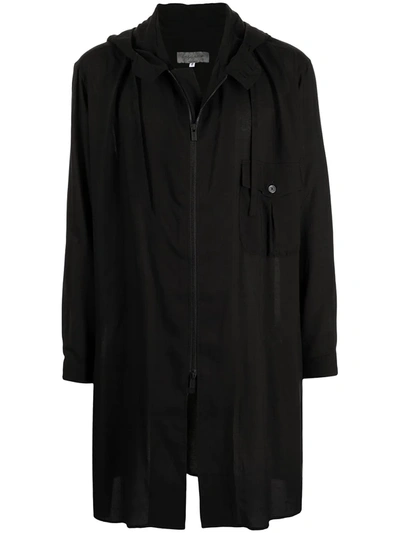 Shop Yohji Yamamoto Lightweight Zip-up Jacket In Black