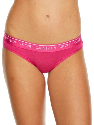 Shop Calvin Klein Ck One Cotton Bikini In Party Pink