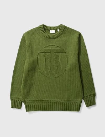 Shop Burberry Tigwell Sweater In Green