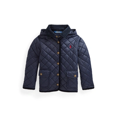 Shop Polo Ralph Lauren Quilted Water-resistant Barn Jacket In Collection Navy