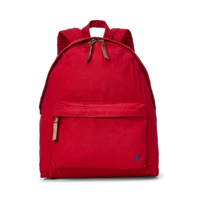 Shop Ralph Lauren Color Shop Canvas Backpack In Rl Red