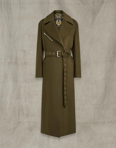 Shop Belstaff Women's Etta Coat ( In Green