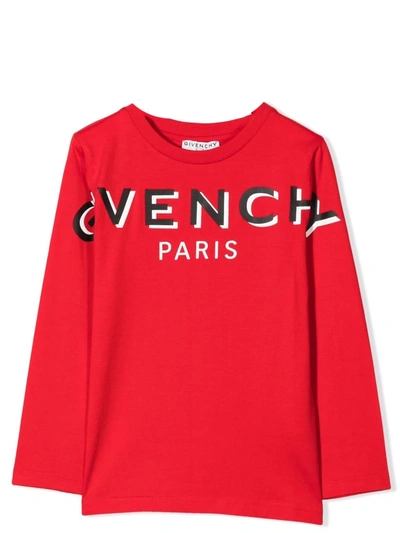 Shop Givenchy Print T-shirt In Red