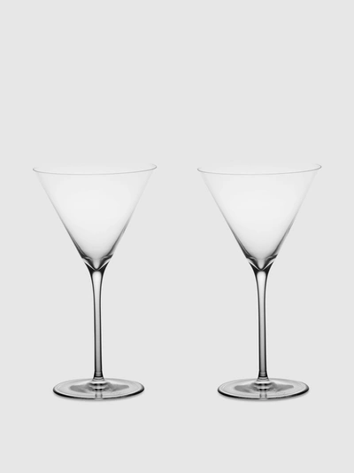 Shop Richard Brendon The Cocktail Collection Classic Martini Glass, Set Of 2 In Clear