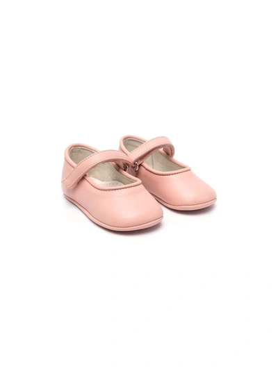 Shop Andrea Montelpare Touch-strap Ballerina Shoes In Pink