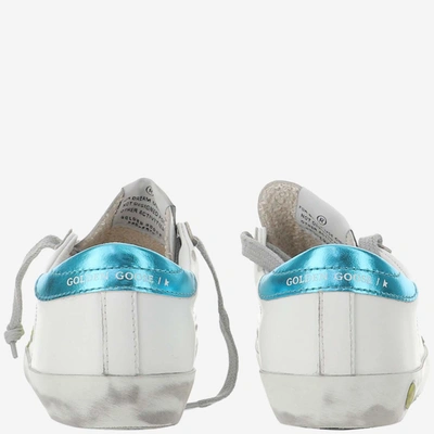 Shop Golden Goose Sneakers In White/yellow Fluo/turquoise